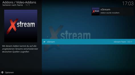 xStream Kodi Addon herunterladen & installieren 